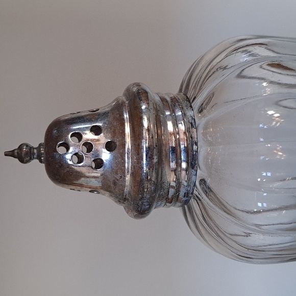 Antique Glass Muffineer Sugar Shaker - Picture 2 of 6